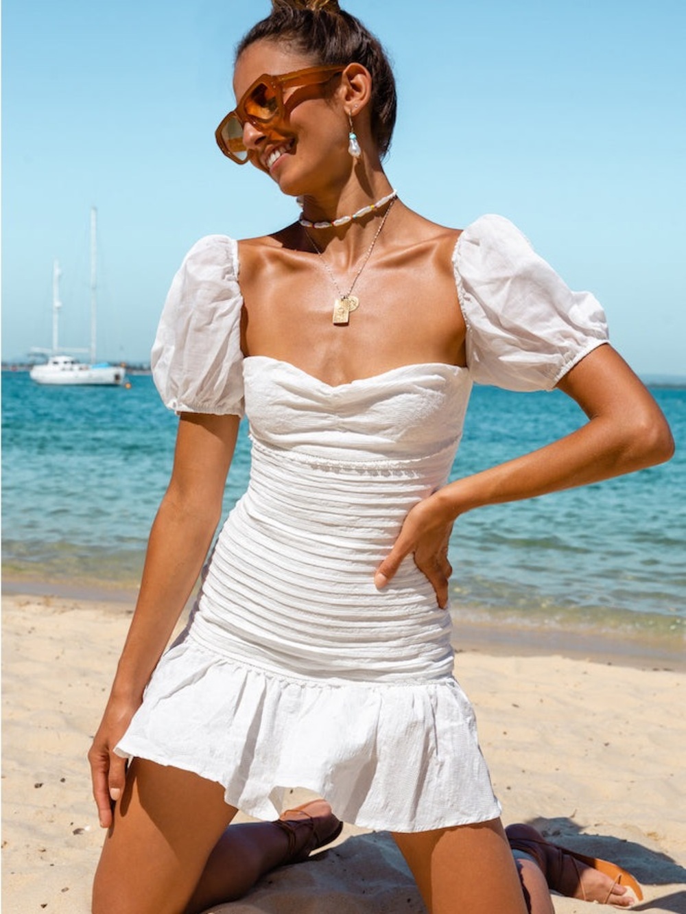 Hello Molly St Cloud Dress in White | Size: XS
